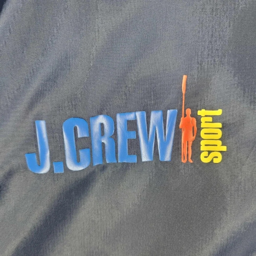 J. Crew Oarsman Windbreaker Jacket Men's XL Blue Head Of The Charles Regatta